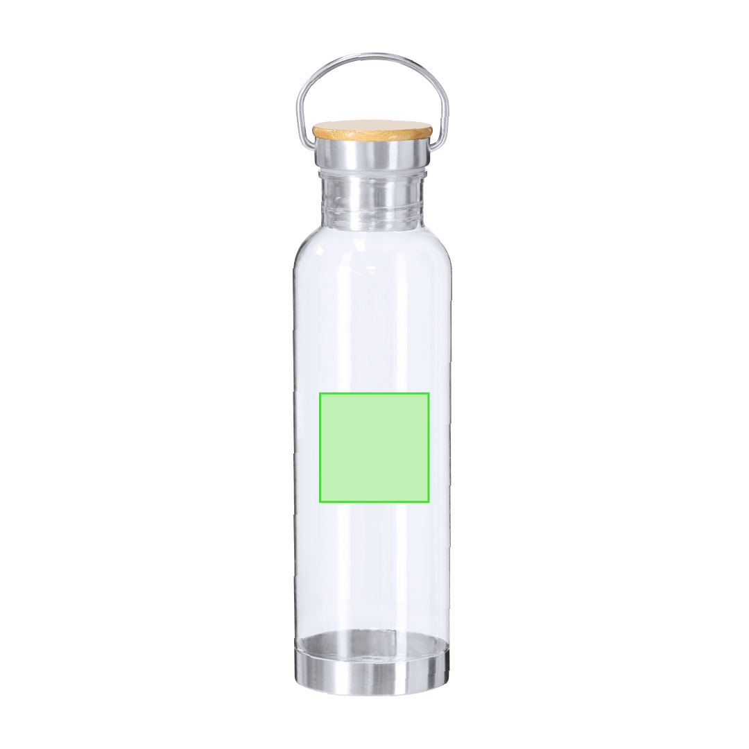 Bidón eco de RPET, acero y bambú 800 ml