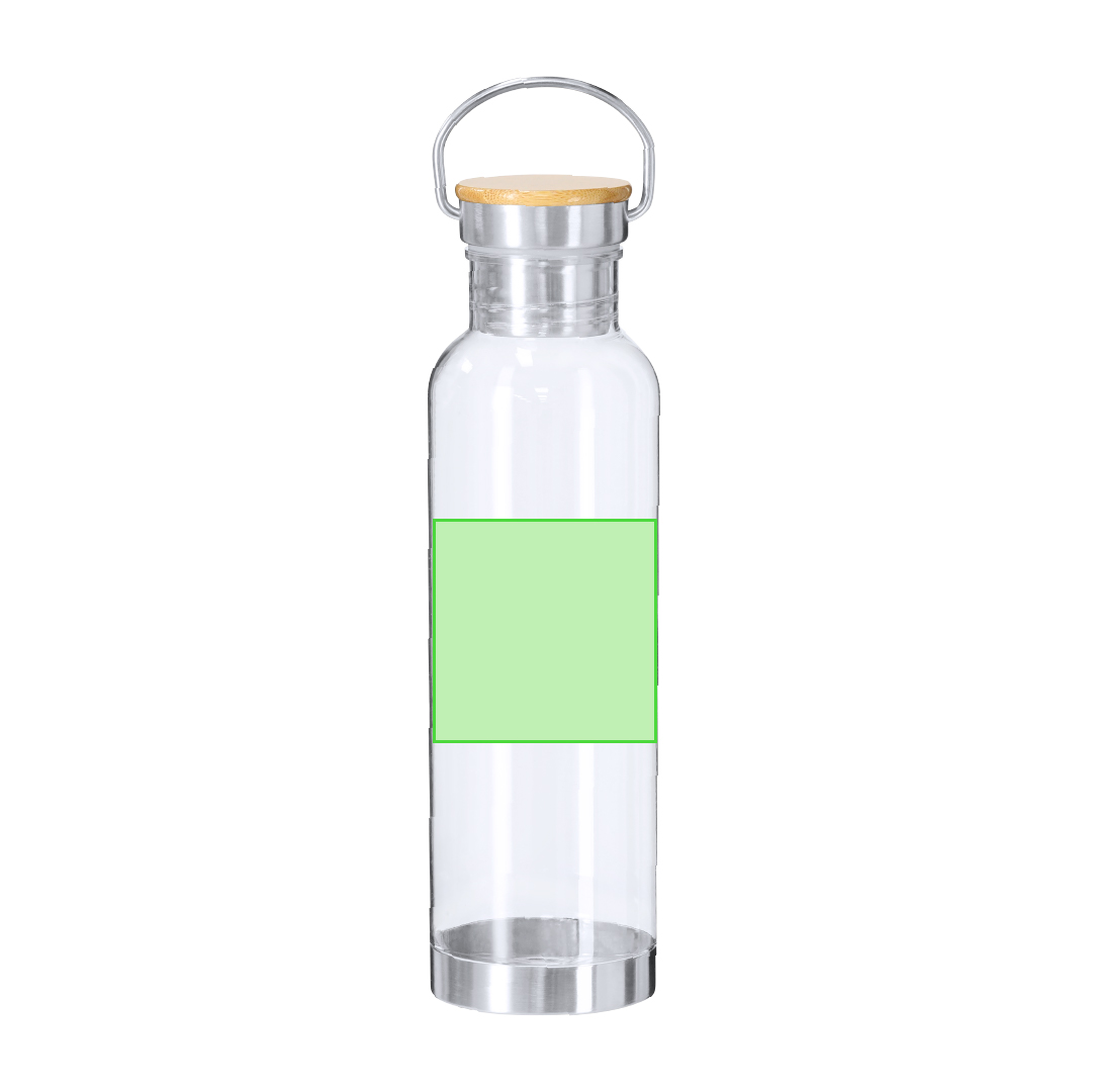 Bidón eco de RPET, acero y bambú 800 ml