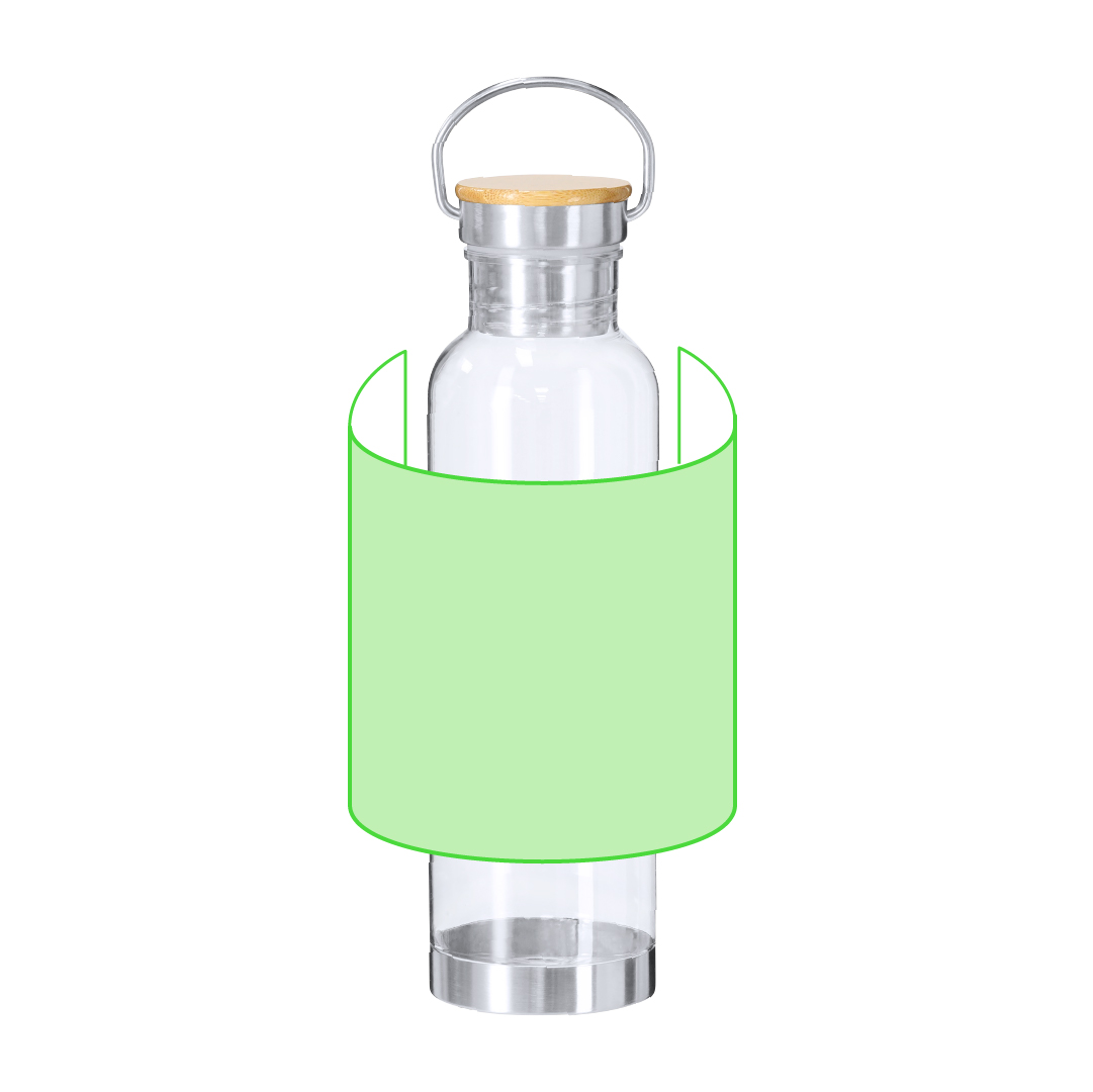 Bidón eco de RPET, acero y bambú 800 ml