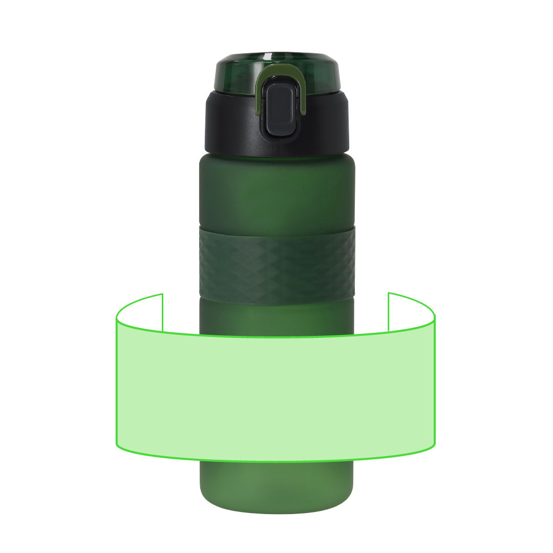 Bidón transparente deportivo de RPET 730 ml