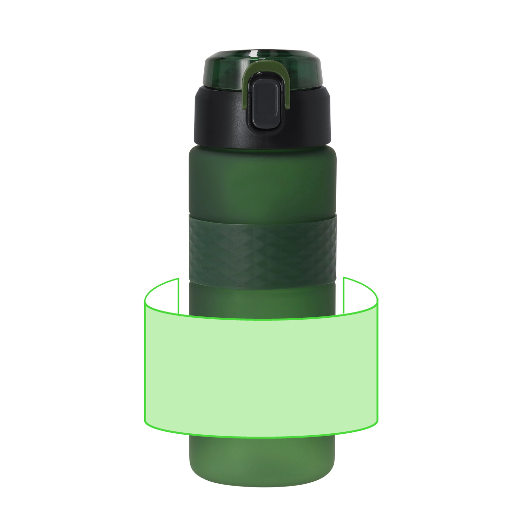 Bidón transparente deportivo de RPET 730 ml
