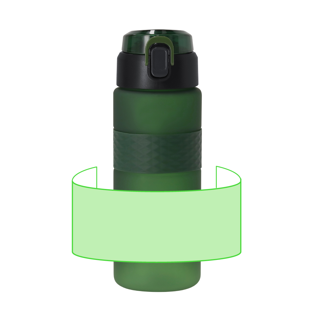 Bidón transparente deportivo de RPET 730 ml