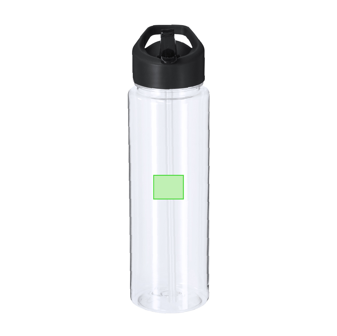 Botella deportiva translúcida de RPET 750 ml