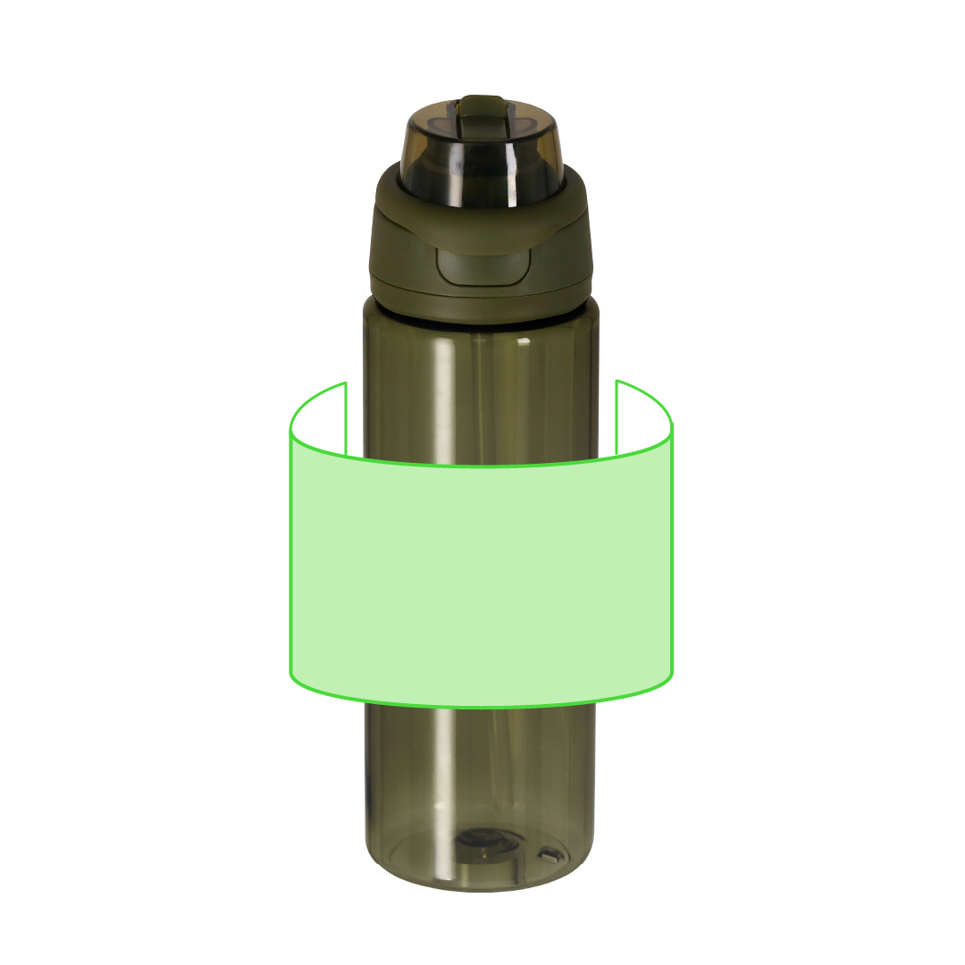 Bidón deportivo ergonómico de RPET 750 ml