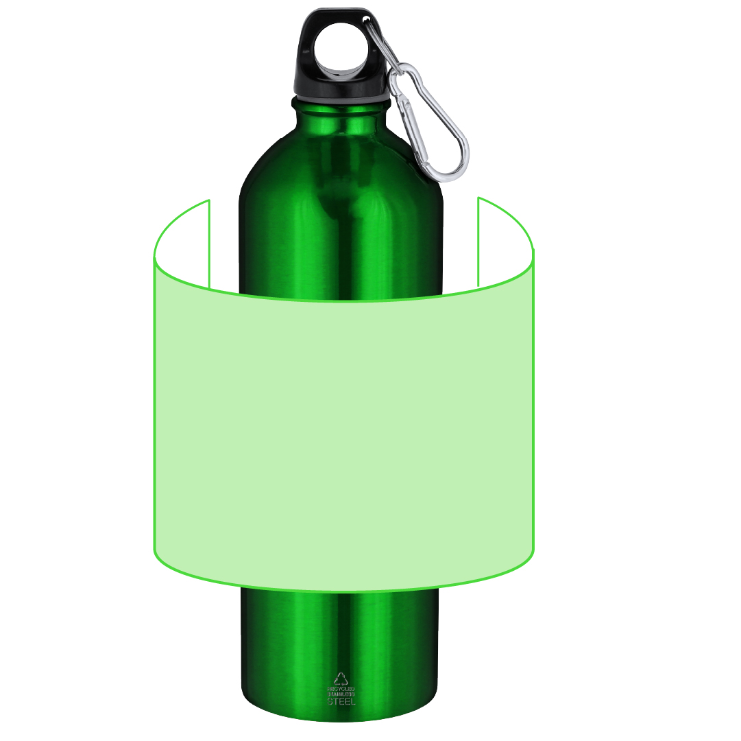 Bidón deportivo gigante de acero inoxidable reciclado 800 ml