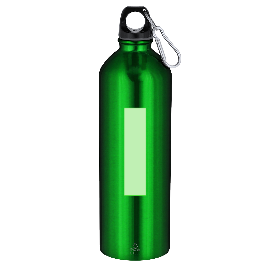 Bidón deportivo gigante de acero inoxidable reciclado 800 ml
