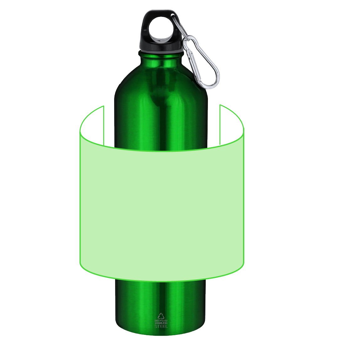 Bidón deportivo gigante de acero inoxidable reciclado 800 ml