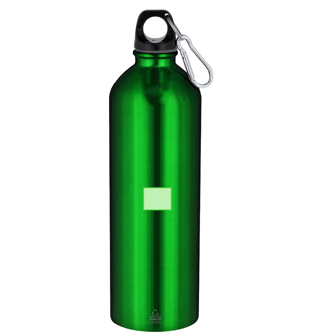 Bidón deportivo gigante de acero inoxidable reciclado 800 ml
