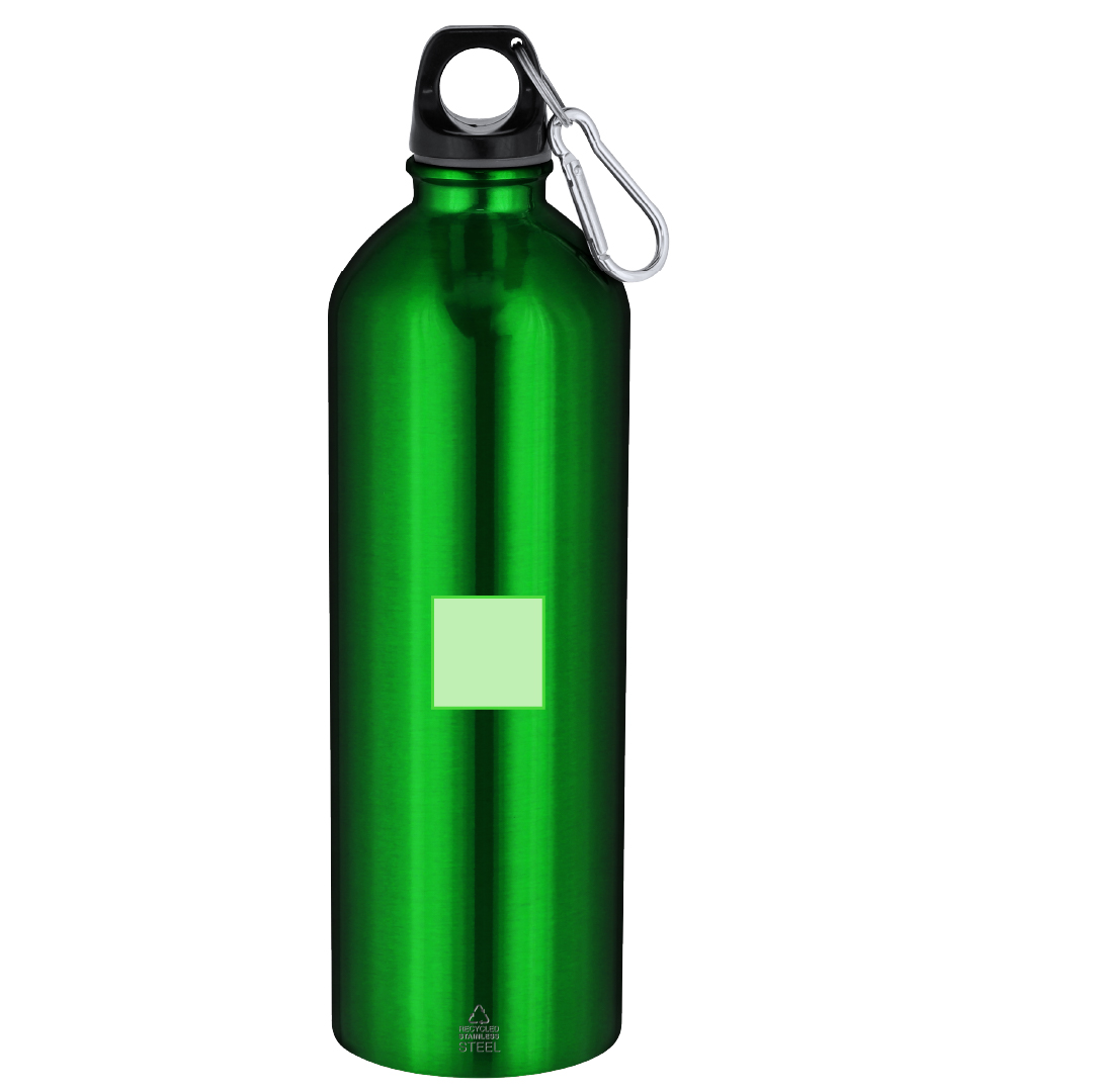 Bidón deportivo gigante de acero inoxidable reciclado 800 ml