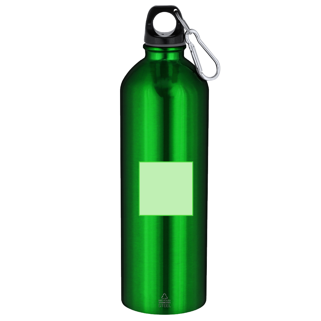 Bidón deportivo gigante de acero inoxidable reciclado 800 ml