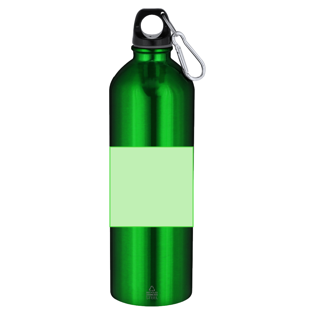 Bidón deportivo gigante de acero inoxidable reciclado 800 ml