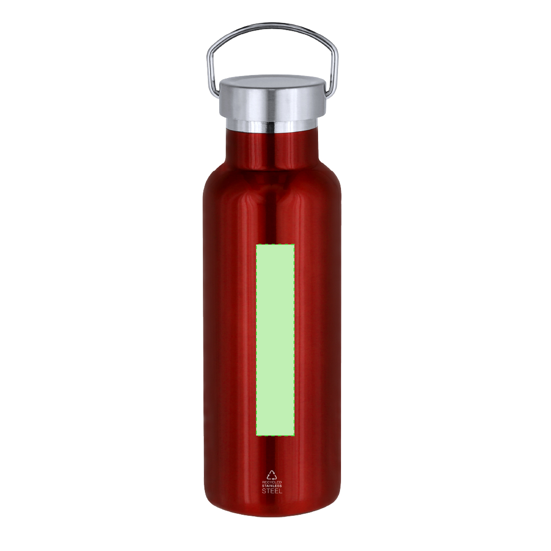 Bidón térmico ergonómico de acero inoxidable reciclado 500 ml