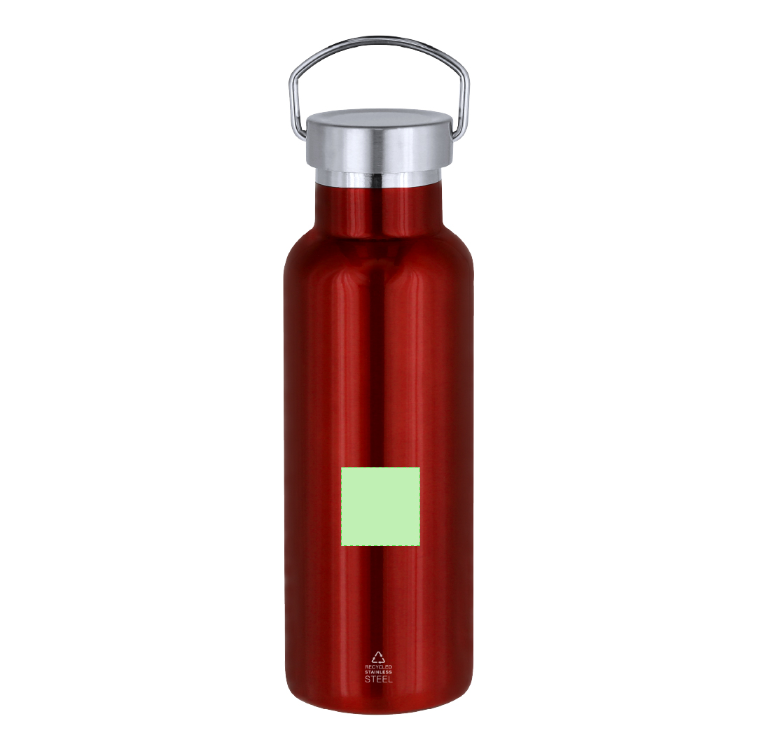 Bidón térmico ergonómico de acero inoxidable reciclado 500 ml