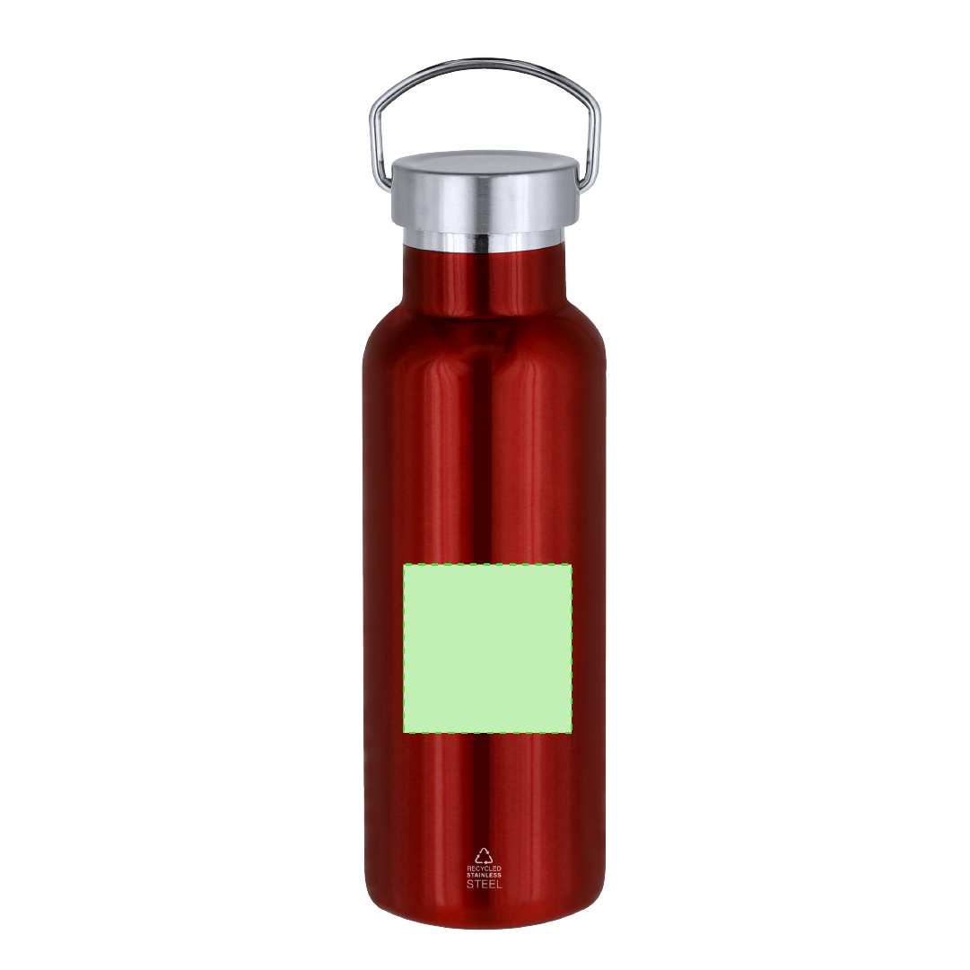 Bidón térmico ergonómico de acero inoxidable reciclado 500 ml