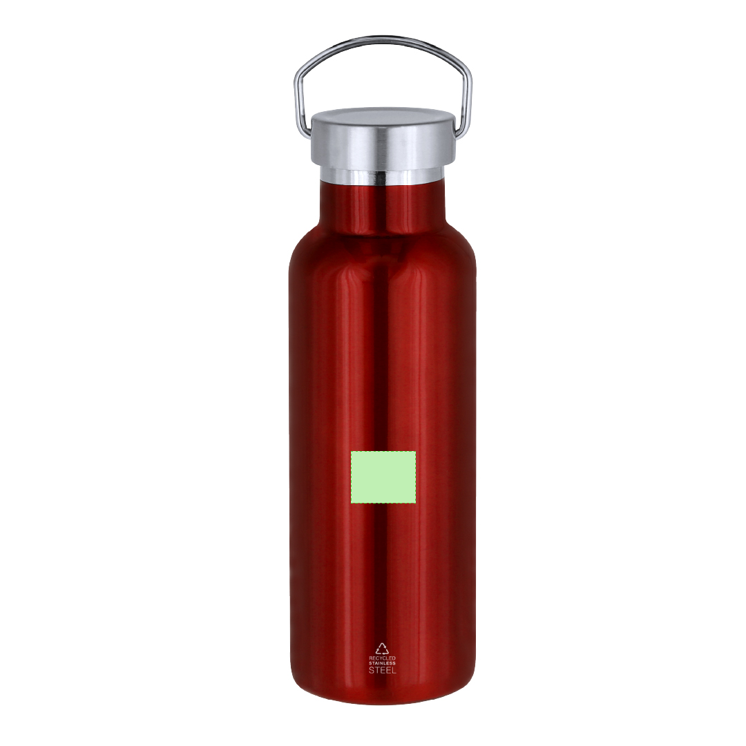 Bidón térmico ergonómico de acero inoxidable reciclado 500 ml