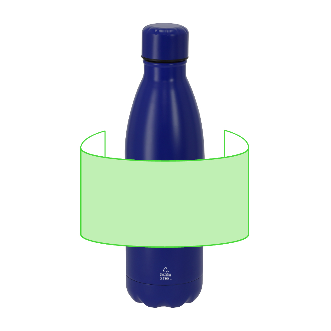 Bidón térmico corporativo de acero inoxidable reciclado 500 ml