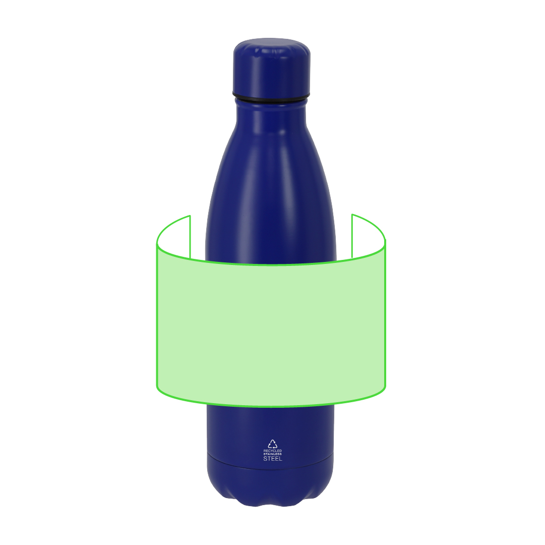 Bidón térmico corporativo de acero inoxidable reciclado 500 ml