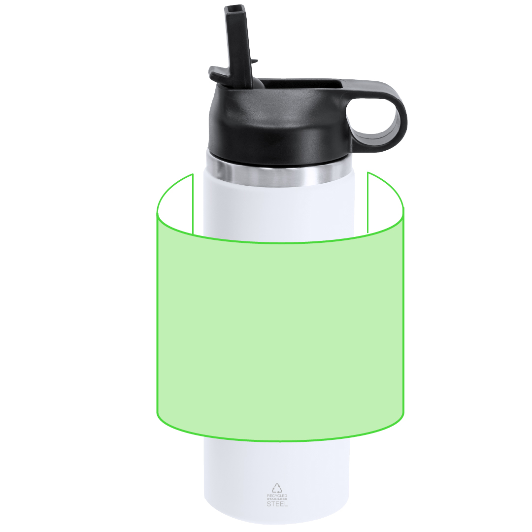 Bidón térmico urbano de acero inoxidable reciclado 500 ml