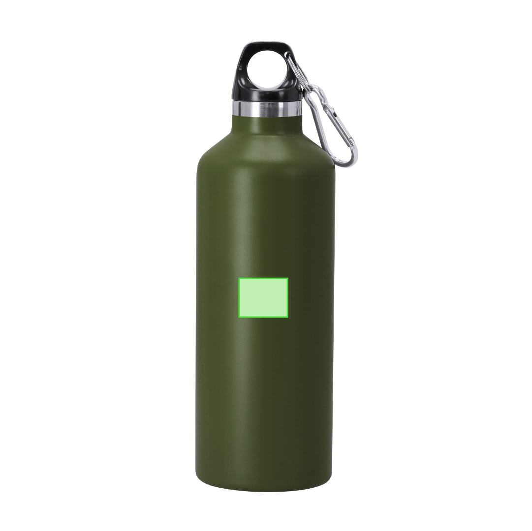 Bidón térmico minimalista de acero inoxidable reciclado 500 ml