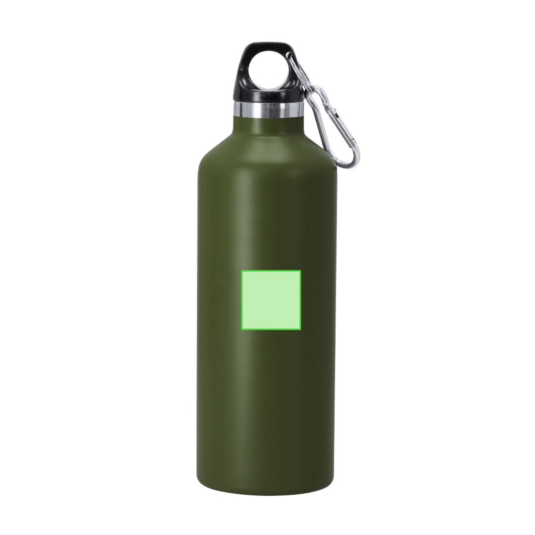Bidón térmico minimalista de acero inoxidable reciclado 500 ml