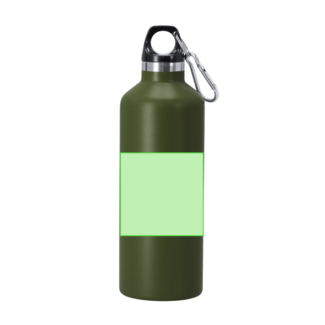 Bidón térmico minimalista de acero inoxidable reciclado 500 ml