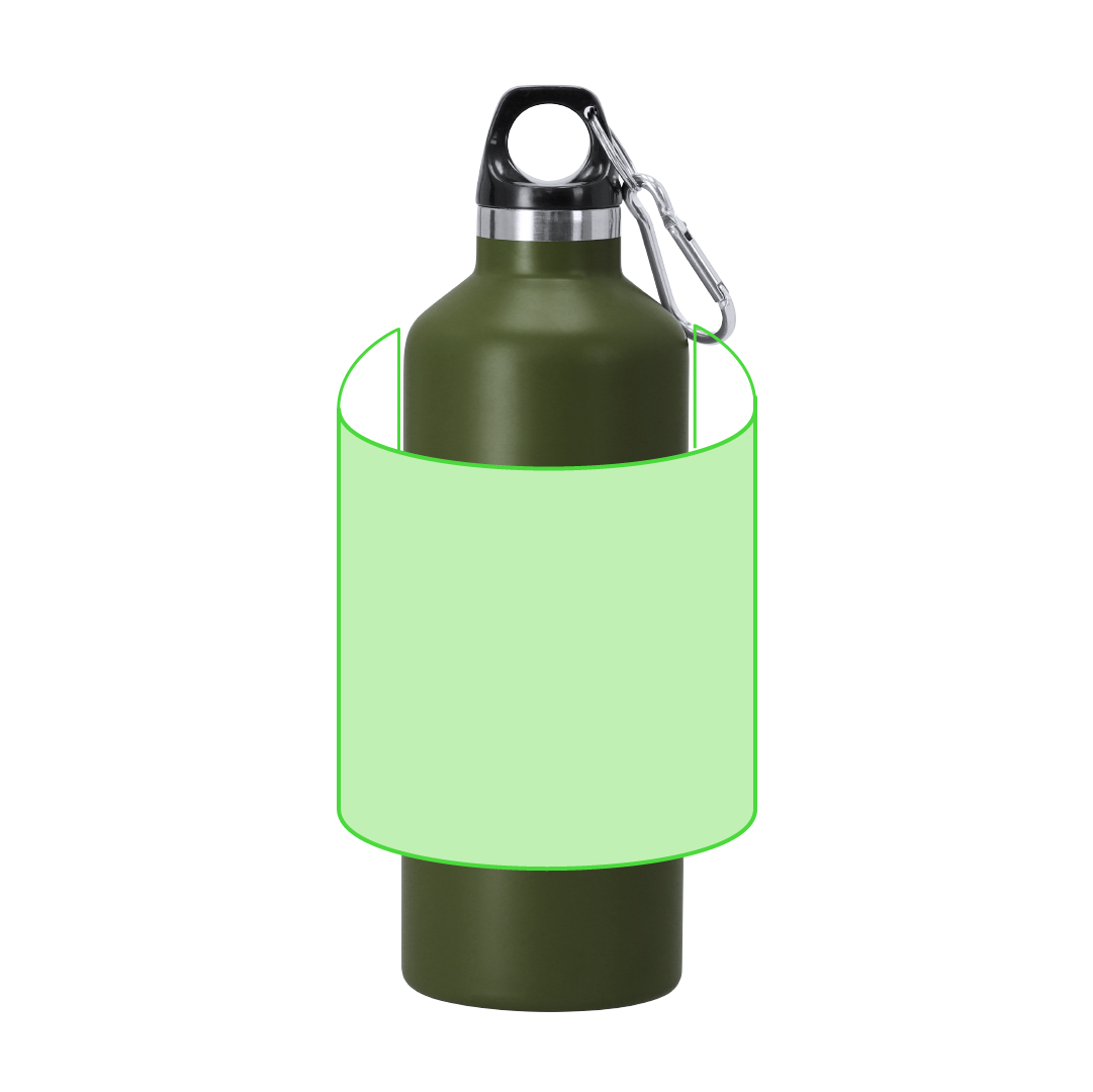 Bidón térmico minimalista de acero inoxidable reciclado 500 ml