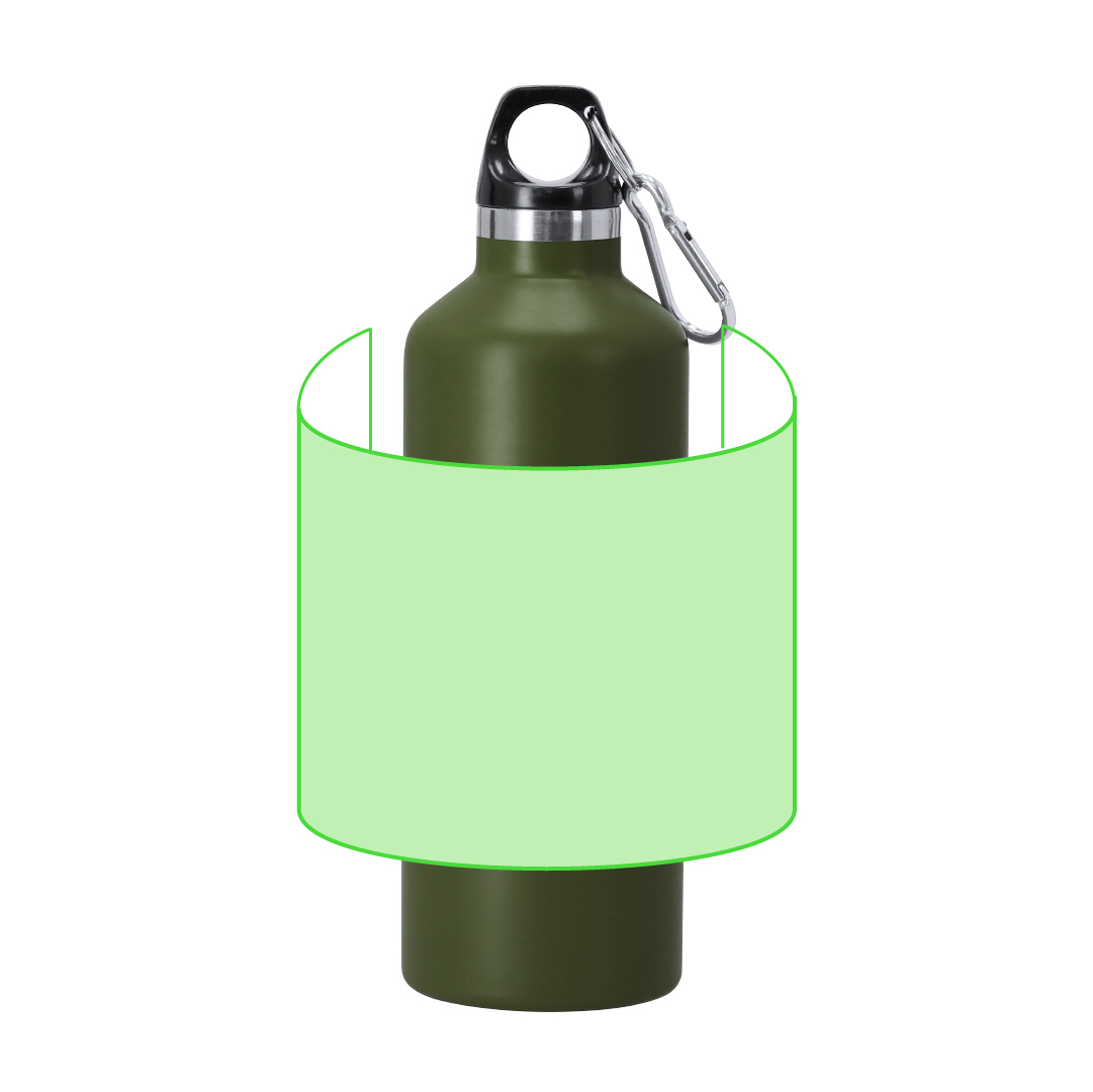 Bidón térmico minimalista de acero inoxidable reciclado 500 ml