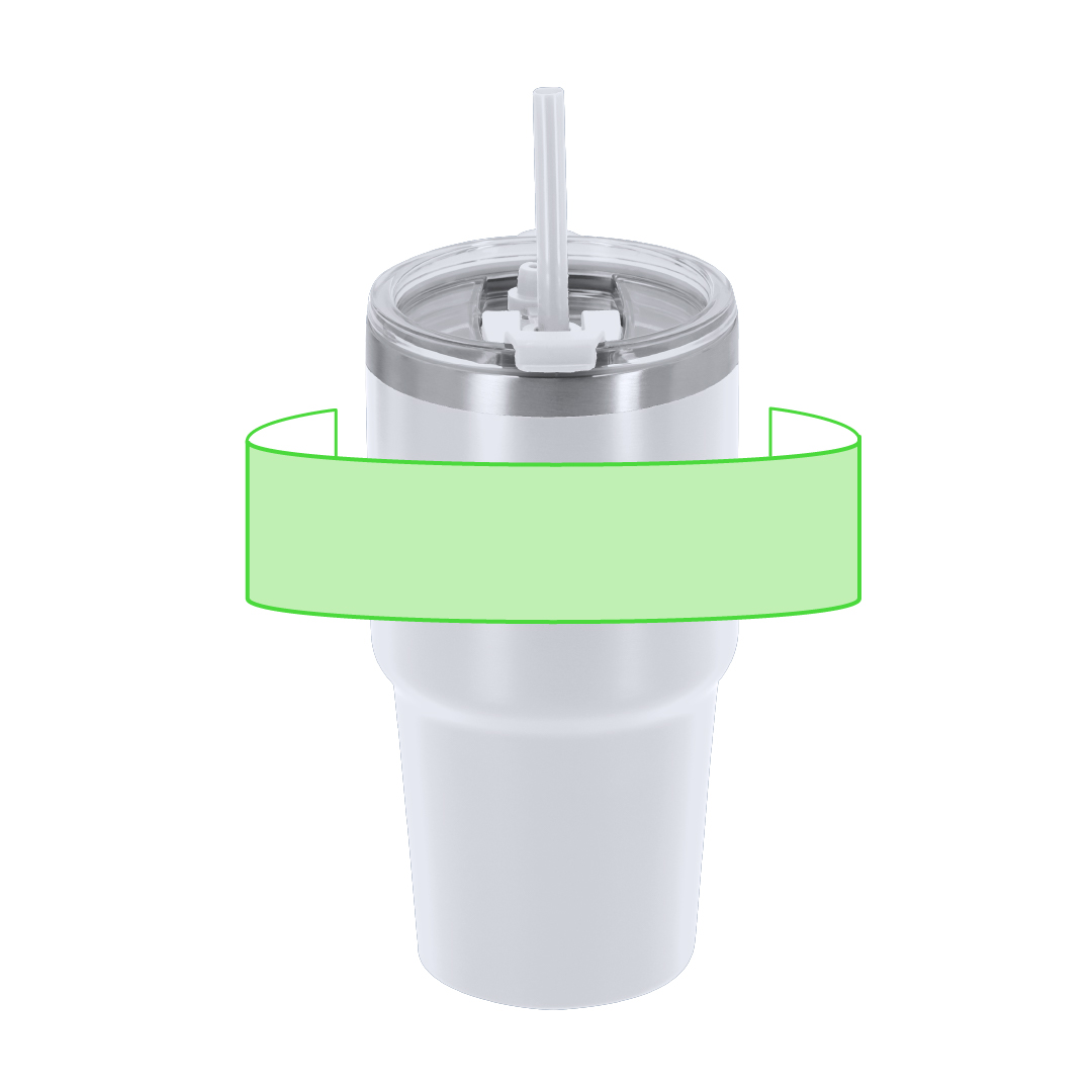 Taza térmica clásica de acero inoxidable reciclado 450 ml