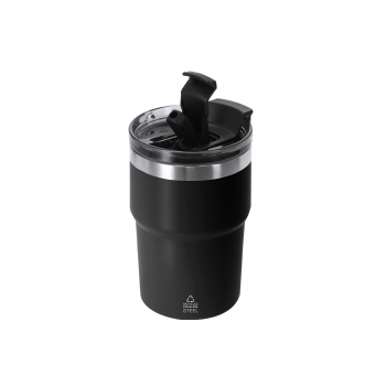Taza térmica de acero inoxidable con base de corcho 330 ml