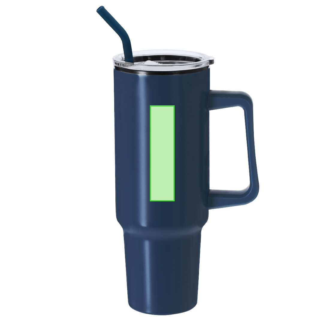 Taza térmica elegante de acero inoxidable reciclado 370 ml
