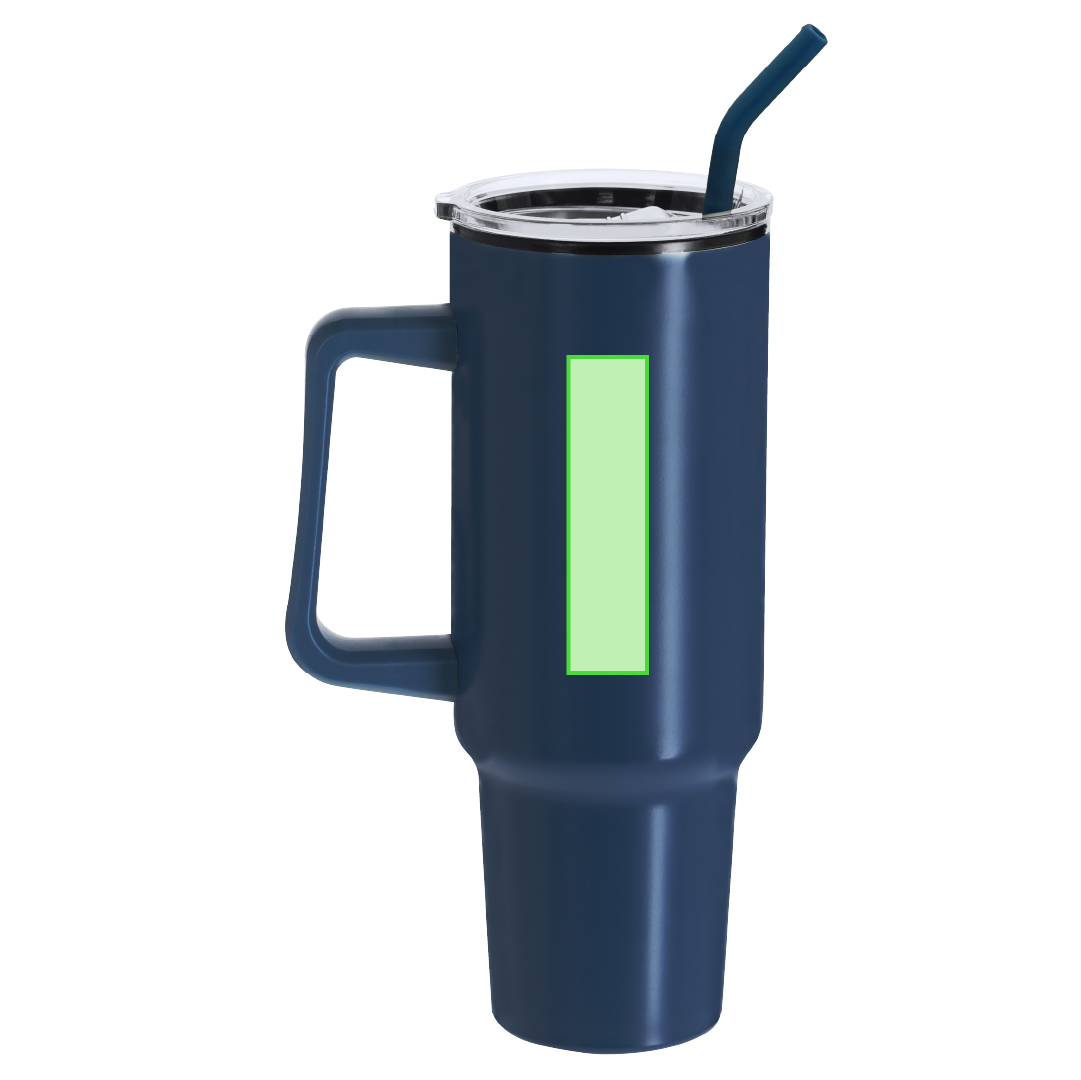 Taza térmica elegante de acero inoxidable reciclado 370 ml