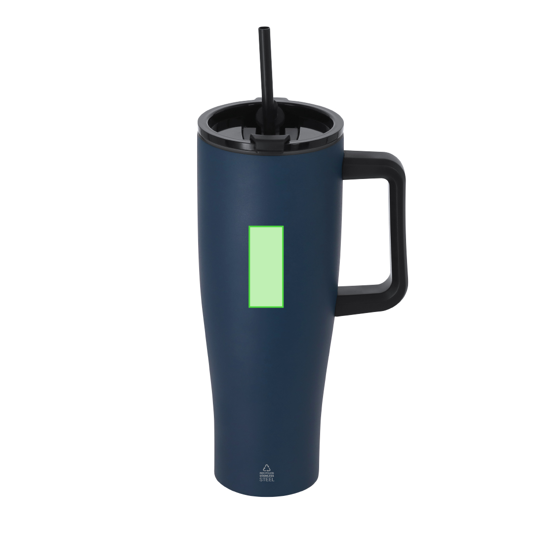 Taza térmica minimalista de acero inoxidable reciclado 350 ml