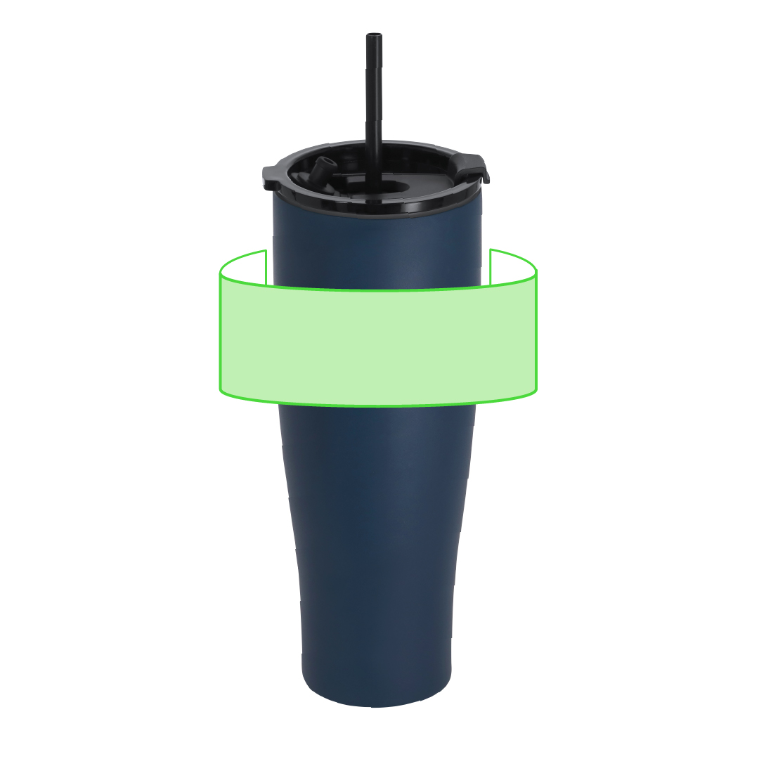 Taza térmica minimalista de acero inoxidable reciclado 350 ml