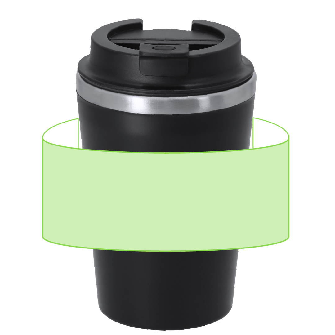 Vaso térmico estándar híbrido acero-polipropileno 350 ml