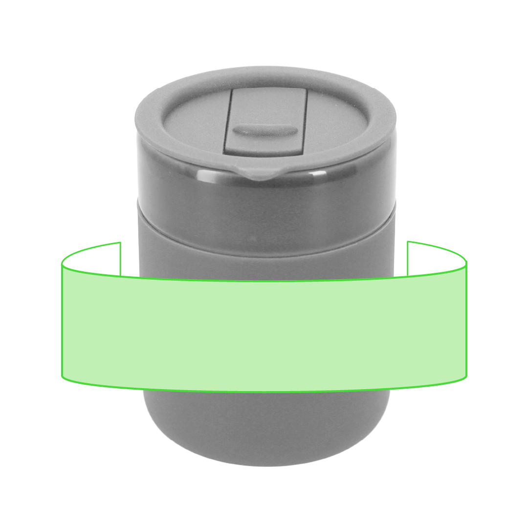Vaso alto de cerámica estilo japonés sin asa 330 ml
