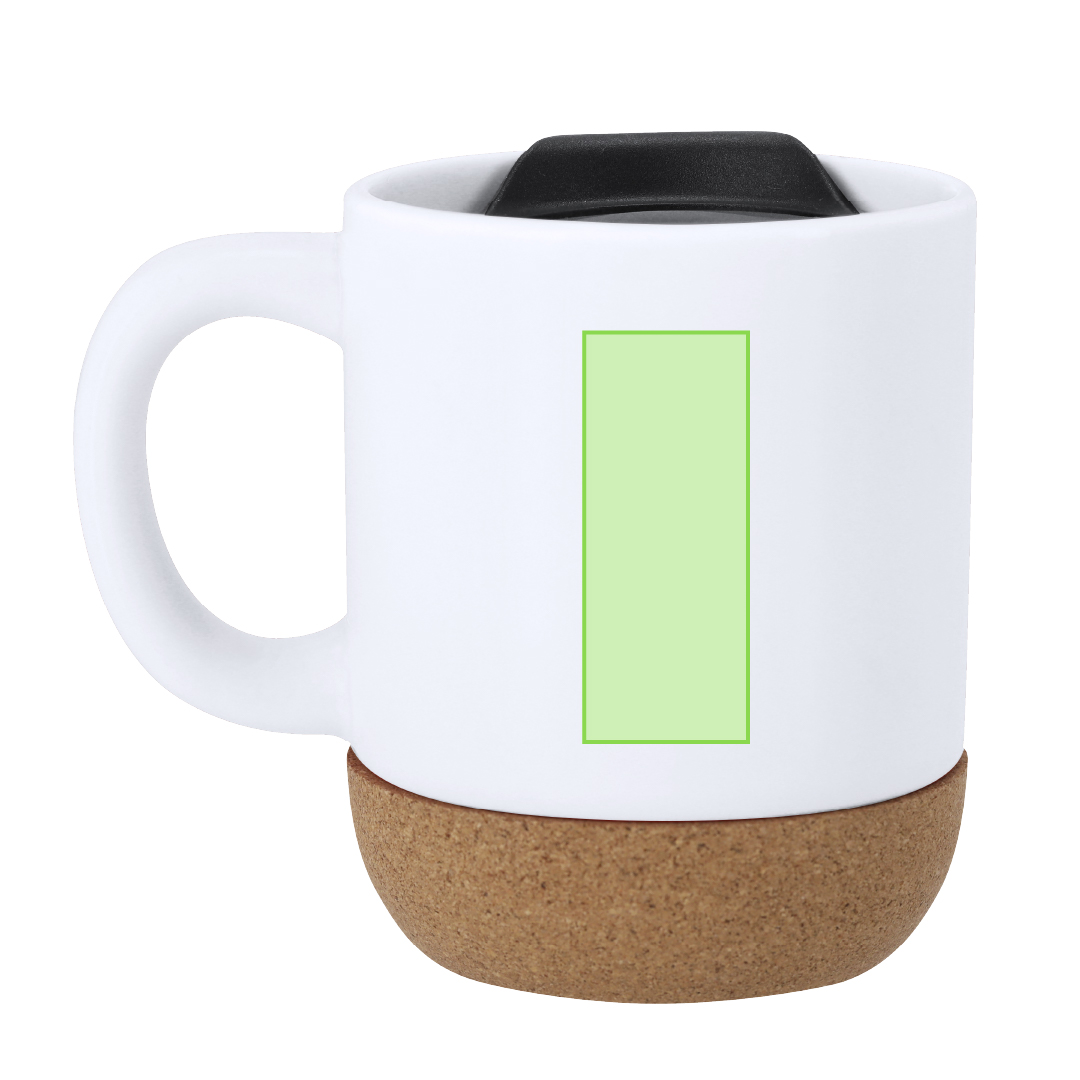 Taza de cerámica compacta formato café solo 330 ml