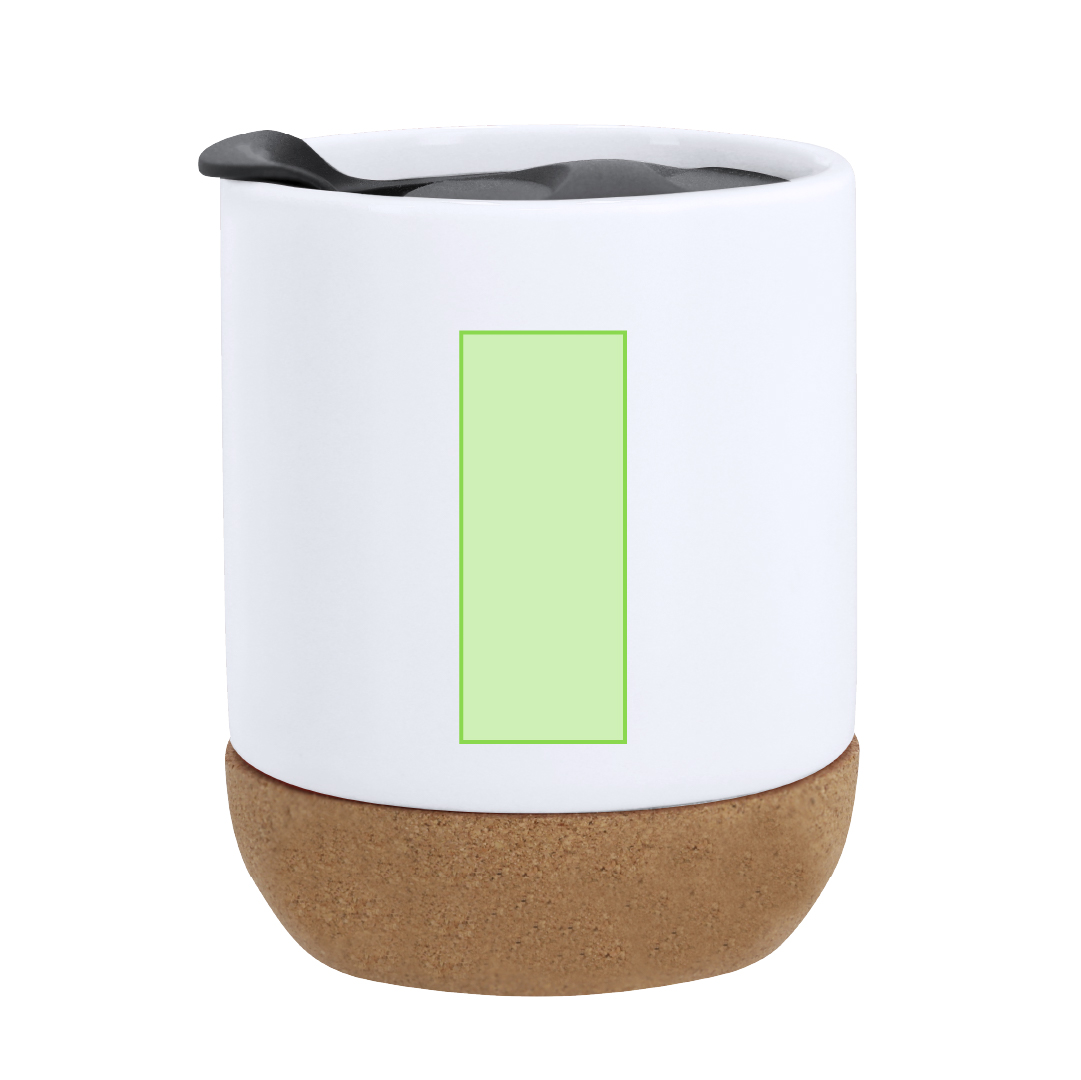 Taza de cerámica compacta formato café solo 330 ml