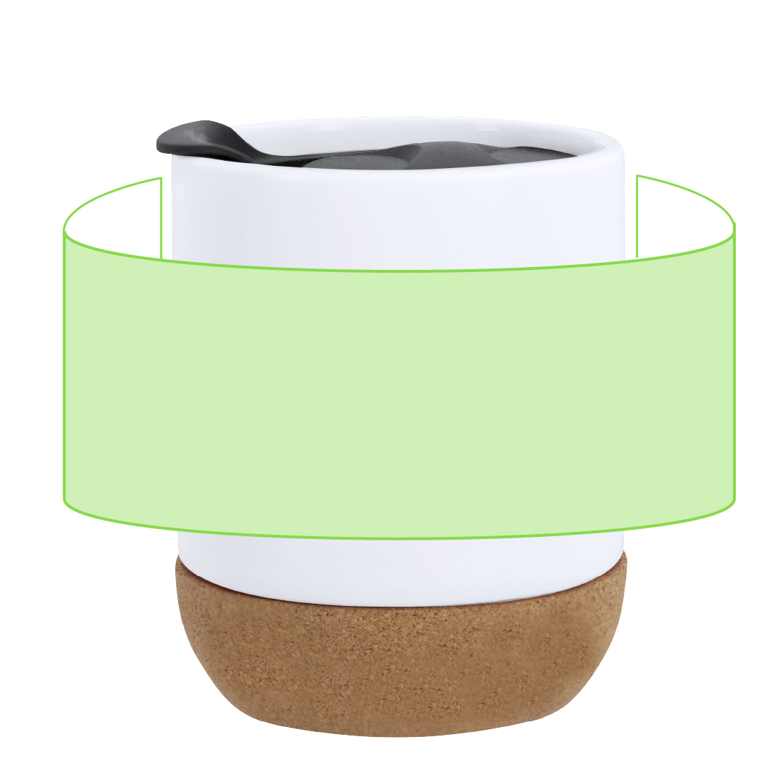Taza de cerámica compacta formato café solo 330 ml