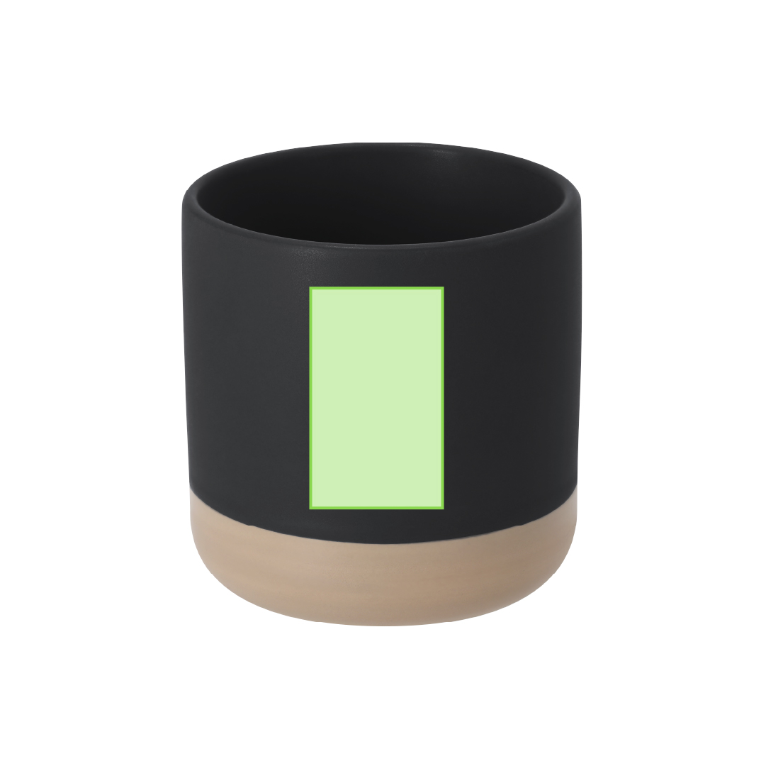 Taza de cerámica con base extra-pesada antivuelco 350 ml