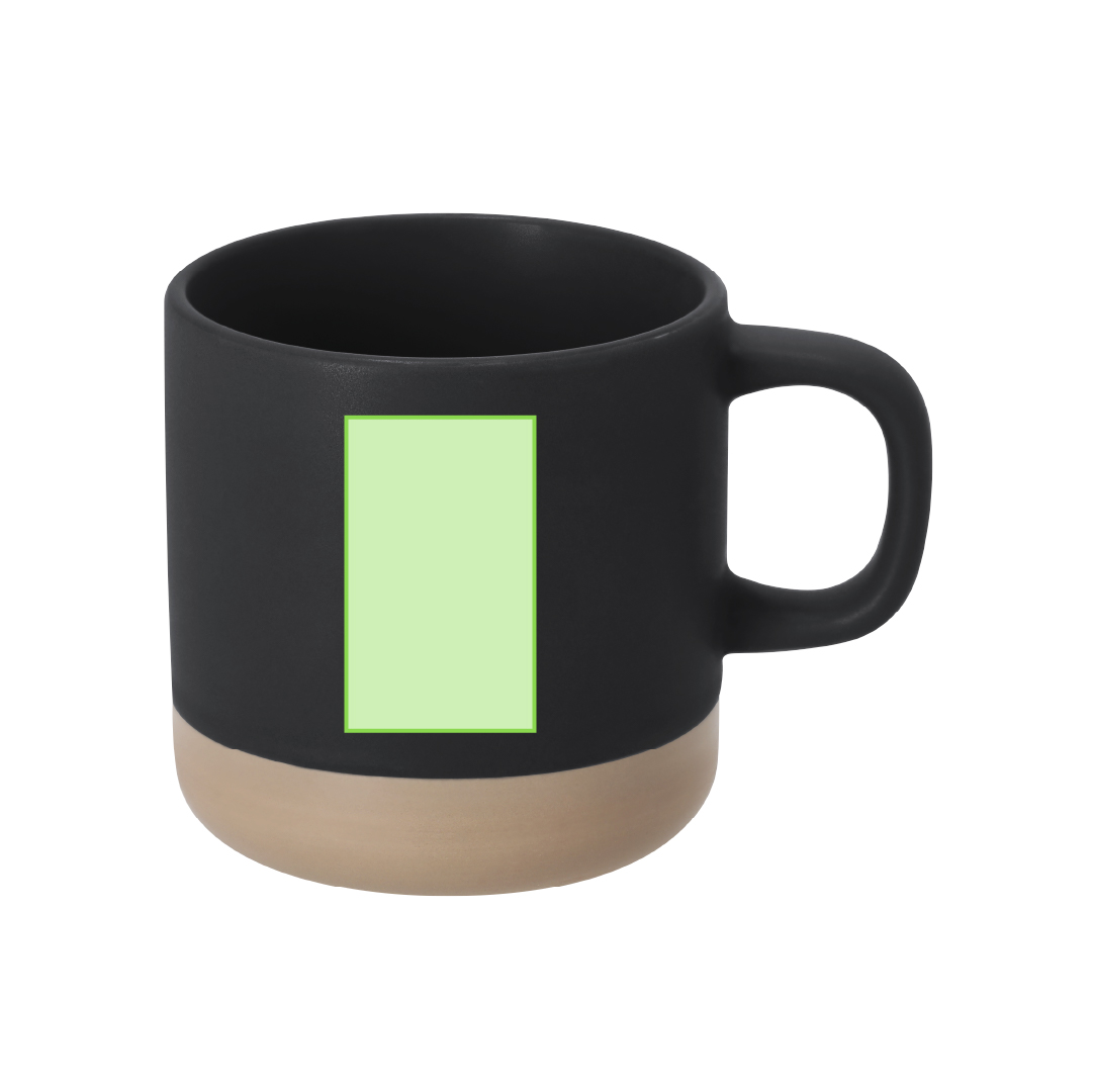 Taza de cerámica con base extra-pesada antivuelco 350 ml