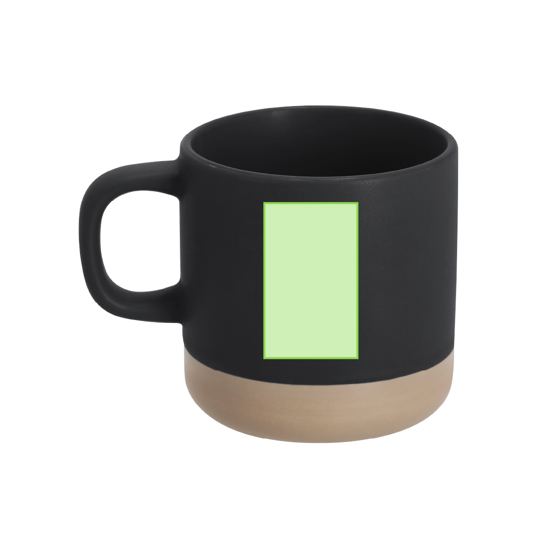 Taza de cerámica con base extra-pesada antivuelco 350 ml