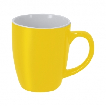 Taza de cerámica con acabado brillante espejo 350 ml