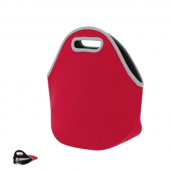 Bolsa nevera de neopreno con cremallera y asas de mano