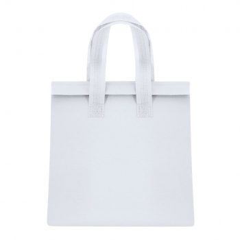 Bolsa nevera non-woven laminado compacta con velcro, fuelle e interior de aluminio