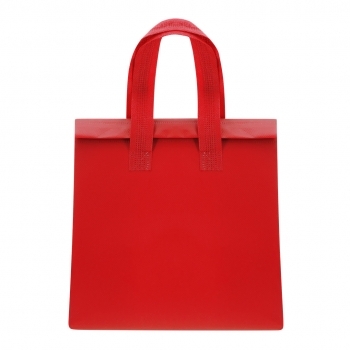 Bolsa nevera non-woven laminado compacta con velcro, fuelle e interior de aluminio