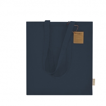 Bolsa de algodón reciclado 140 g/m² fuelle 38×42 cm RPET