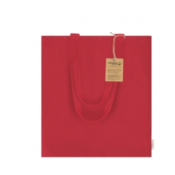 Bolsa de algodón orgánico 220 g/m² con fuelle base y laterales