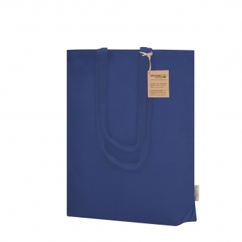 Bolsa de algodón orgánico 270 g/m² fuelle de base 38×42 cm