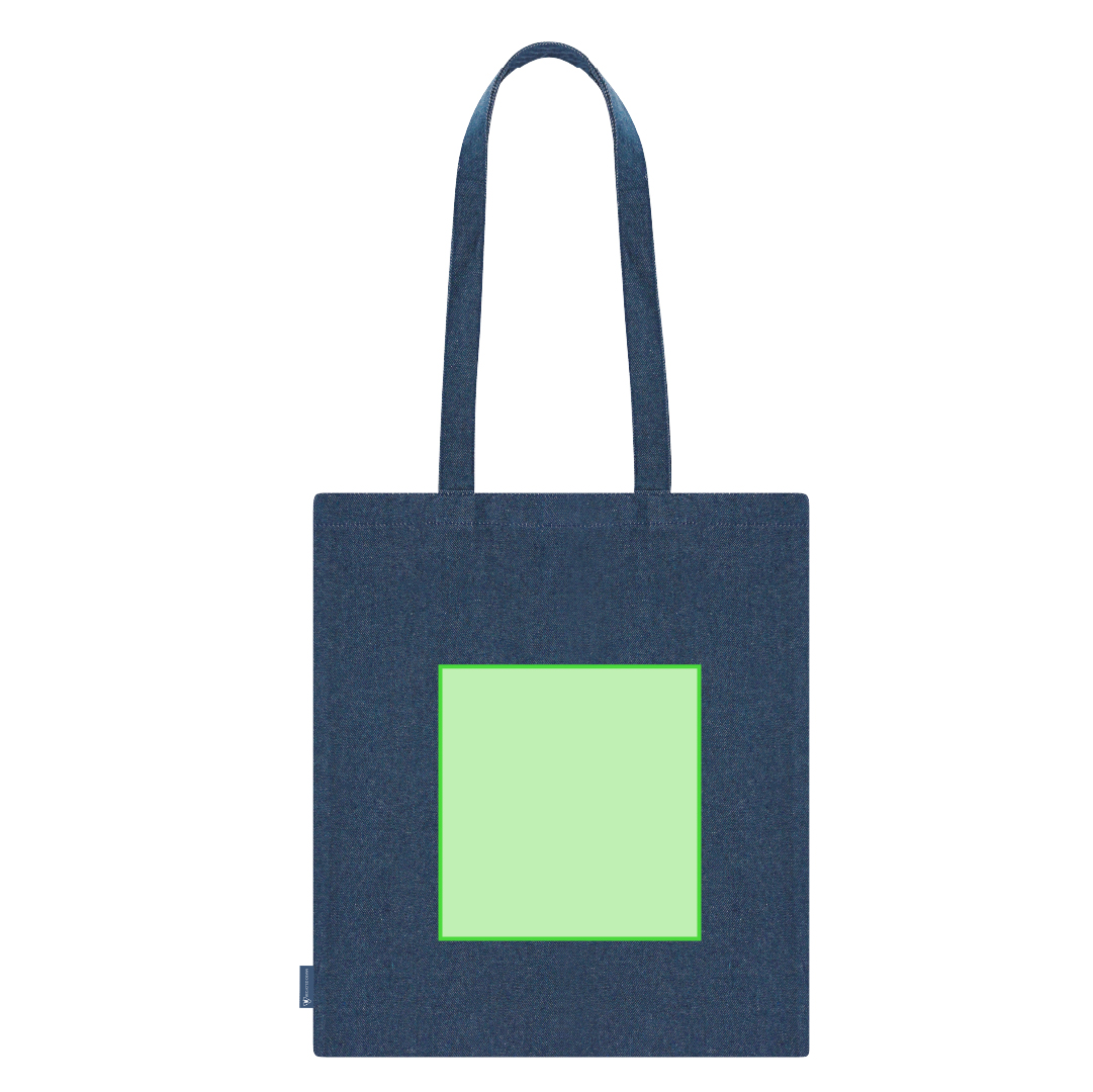 Bolsa de material reciclado mixto con asas largas 38×42 cm