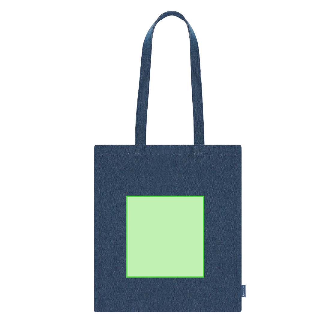 Bolsa de material reciclado mixto con asas largas 38×42 cm